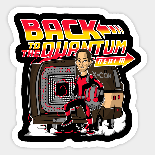 Back To The Quantum Realm Sticker by MitchLudwig